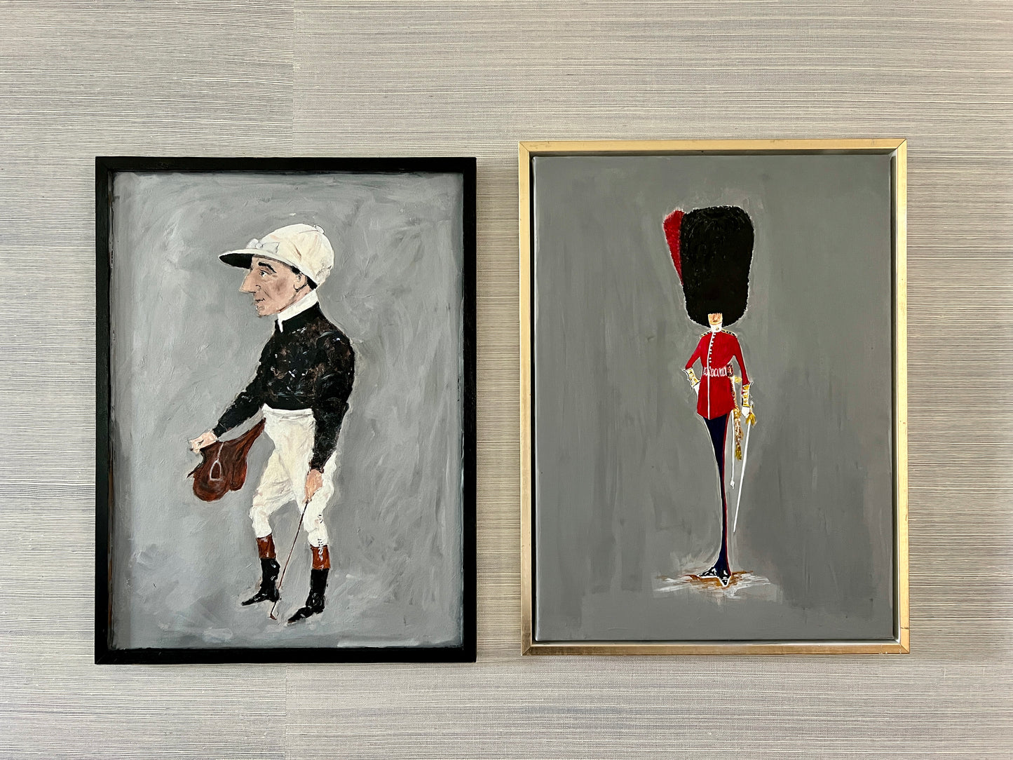 Portrait of a Jockey After Simon Dyer in Black Frame