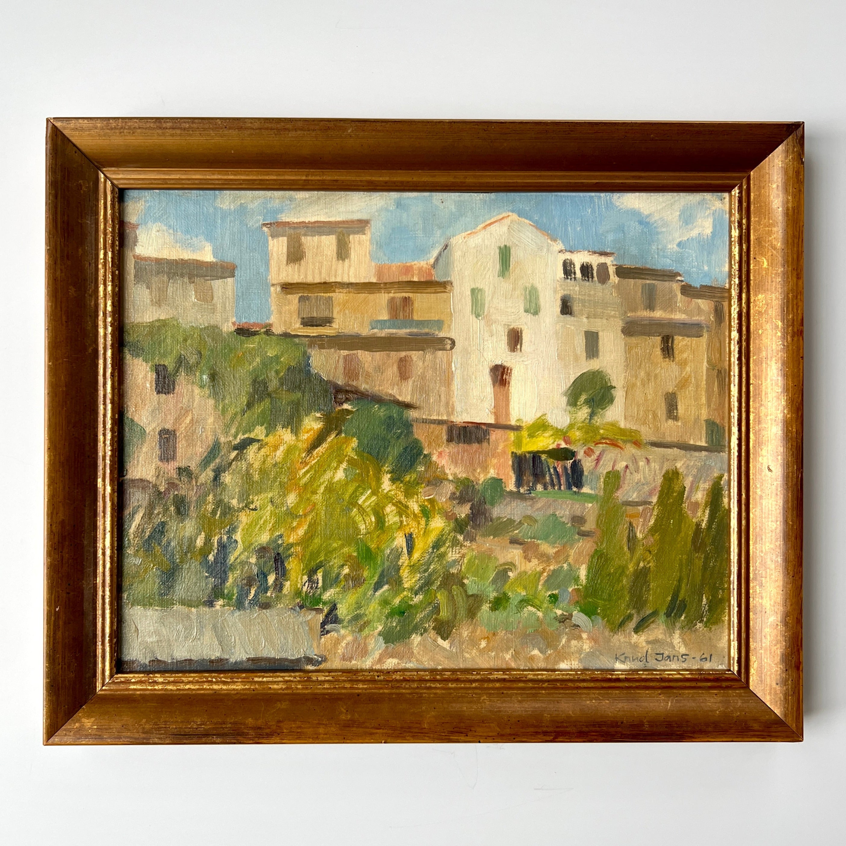 Mid Century Hillside Landscape Oil Painting – Sugartown Art And ...