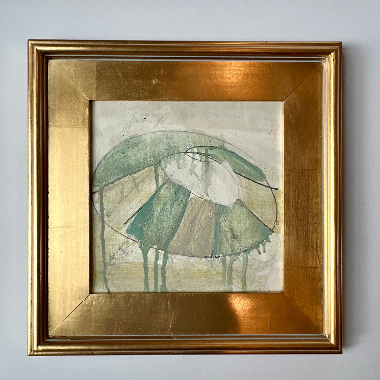 Hanly Gunn Modern Abstract Umbrella Mighty Mighty Monsoon Painting